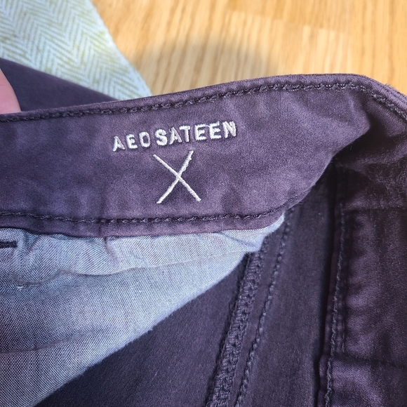 American Eagle Outfitters Women's Super Stretch Sateen Purple Jegging size 4 - Picture 11 of 15